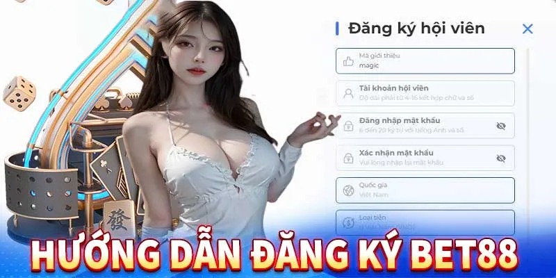 Chi tiết từng bước Đăng ký bet88 tạo tài khoản 